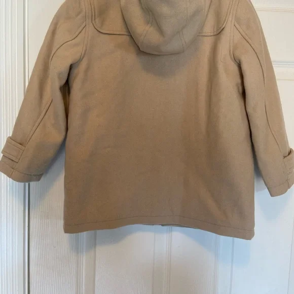 Janie and  Jack Beige Classic Wool Toggle Coat. New with Tags size 4-5 . - Picture 3 of 7